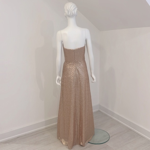 Sample Sale-NWT- Dessy 4533-size 10- Rosegold- Sequin- Pristine - Picture 4 of 7